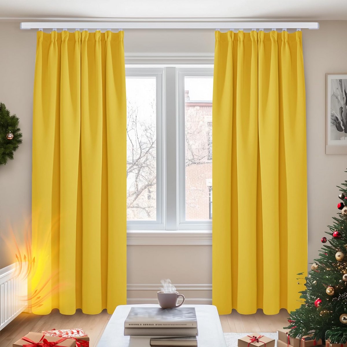 Verduisterende Gordijnen - Lichtdichte Gordijnen - Slaapkamer Decoratie - Geluiddempend Wa