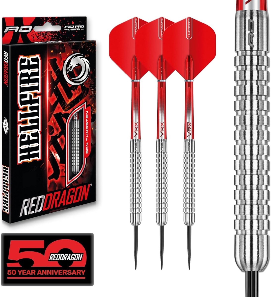Dartpijlen Set - Stalen Darts - Precisie Werpen - 80% Tungsten - 22 Gram - Zilver