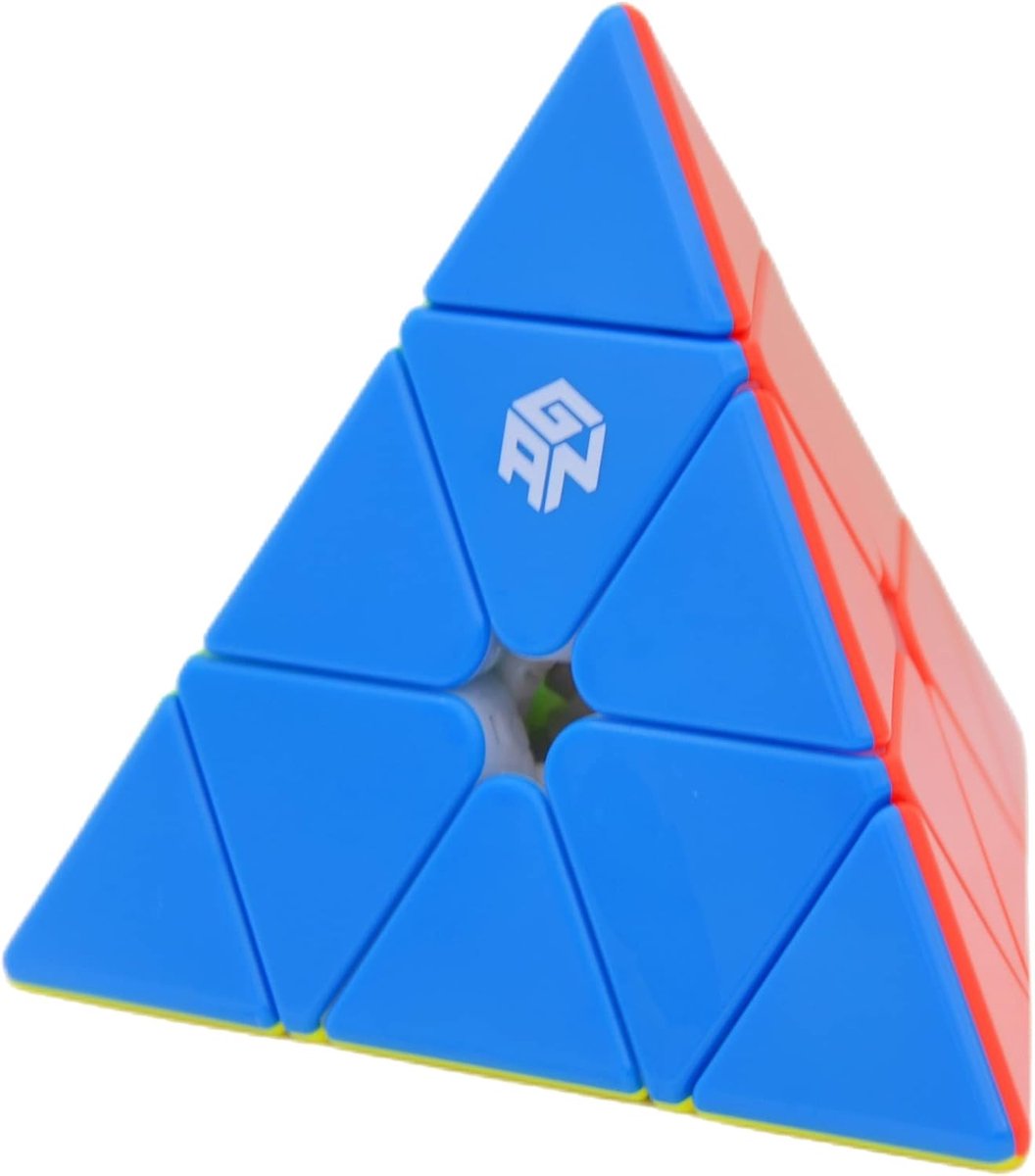 Magnetische Piramide Puzzel - 3x3 Kubus - Hersenkraker Oplossen - Magnetisch Kern Systeem - 6.8 cm - Stickerloos