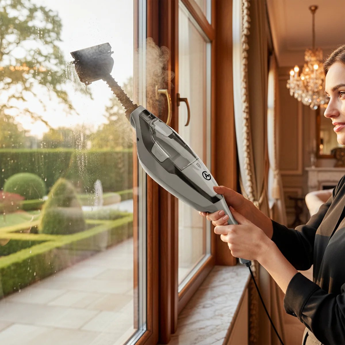 AG Stoomreiniger – 10-in-1 Steam Cleaner – Handstomer – Kledingstomer – Handstoomreiniger – Dieptereiniging voor Vloeren, Badkamer, Tegels, Ramen & Textiel – Vlekkenreiniger – 1500W – 115°C – Inclusief 13 Accessoires – Nardo Grey Edition thumbnail 7