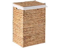CALICOSY - Smalle wasmand met deksel van waterhyacint B30 cm - MAYA