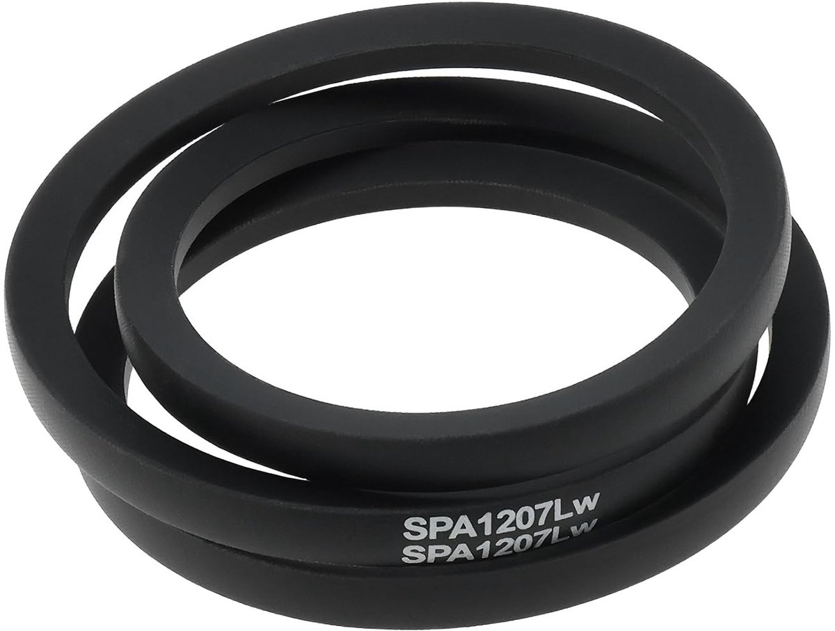 Dailygoods- Aandrijfriem Perfecte Pasvorm - Buitenlengte 1225 mm - Binnenlengte 1162 mm - Rubber - Betrouwbare Prestaties - Soepele Werking - Grasmaaier Riem
