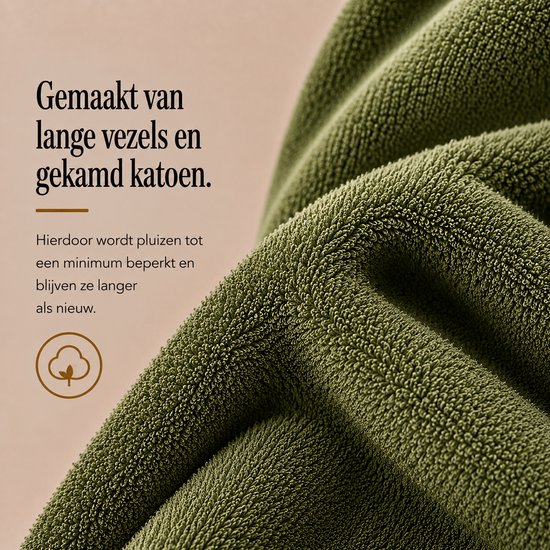 Miss Towels Hotel Badmat - Olijf Groen - 50x80cm - Made in Portugal