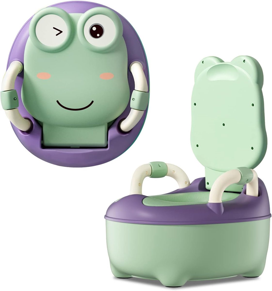 Kindertoilet - Potje Baby - Zindelijkheidstraining - Verwijderbare Bak - 48 cm Hoog - Groen