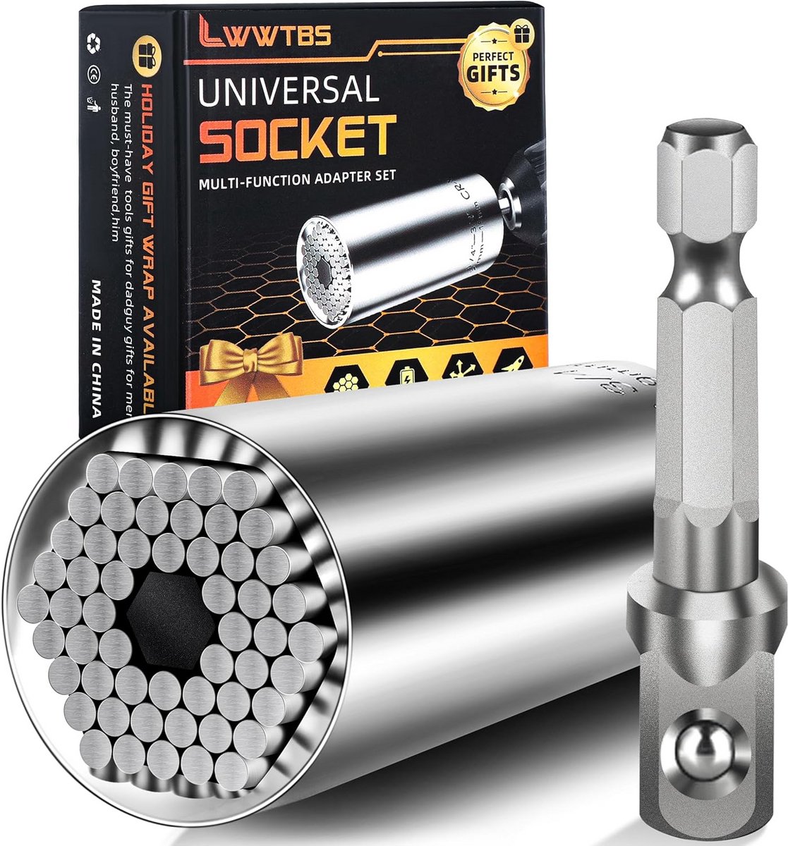 Universele Socket Adapter - Gereedschap voor Boren en Schroevendraaiers (7-19mm)