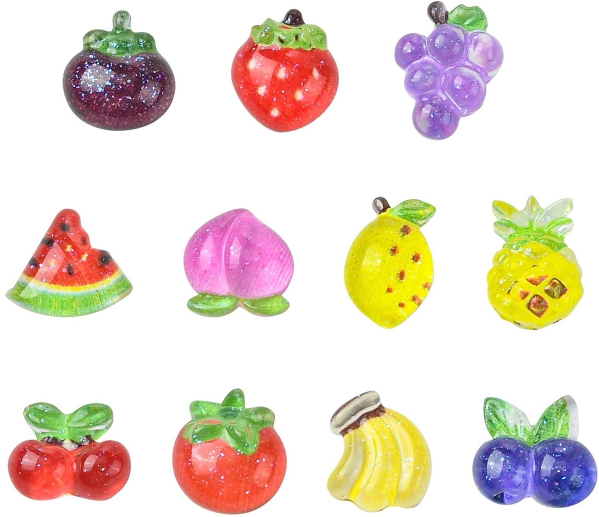 Dailygoods - 100 Stuks Hars Fruit Cabochons voor Nail Art en Scrapbooking