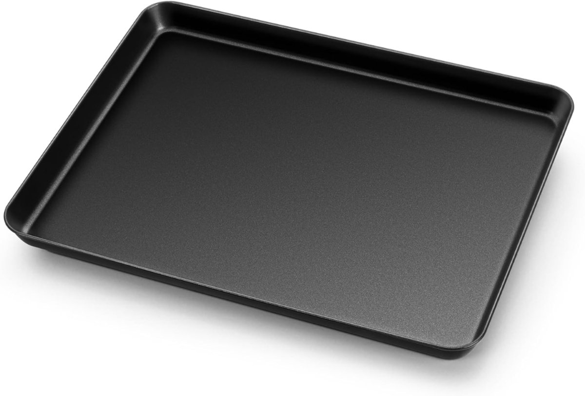 SNJY® Ovenplaat - Bakplaat Oven - Ovenrooster - 40,5 x 35,5 cm - Zwart