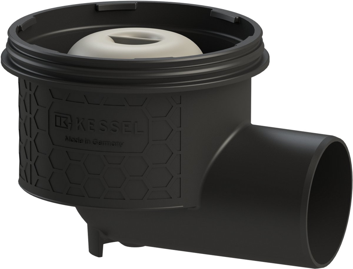 KESSEL-basislichaam Ecoguss - DN 70, uitloop zijdelings, 48378