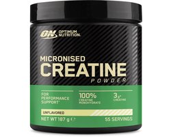 Optimum Nutrition Micronized Creatine Powder - Creatine Poeder - Creatine Monohydraat - 1 Pot - 187 gram (55 doseringen)