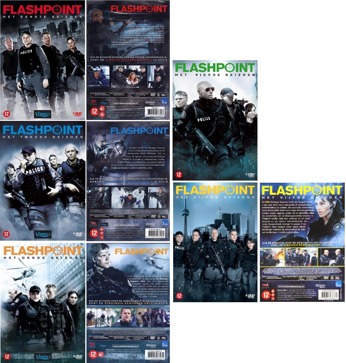 Flashpoint seizoen 1 t/m 5 ( aparte delen )