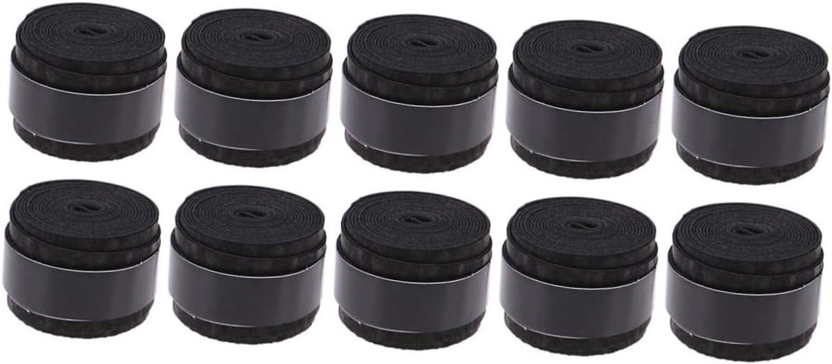 Sport Grips - Zweetbanden Set - Sport Grip Verbeteren - Goede Zweetabsorptie - 10 Stuks - Zwart