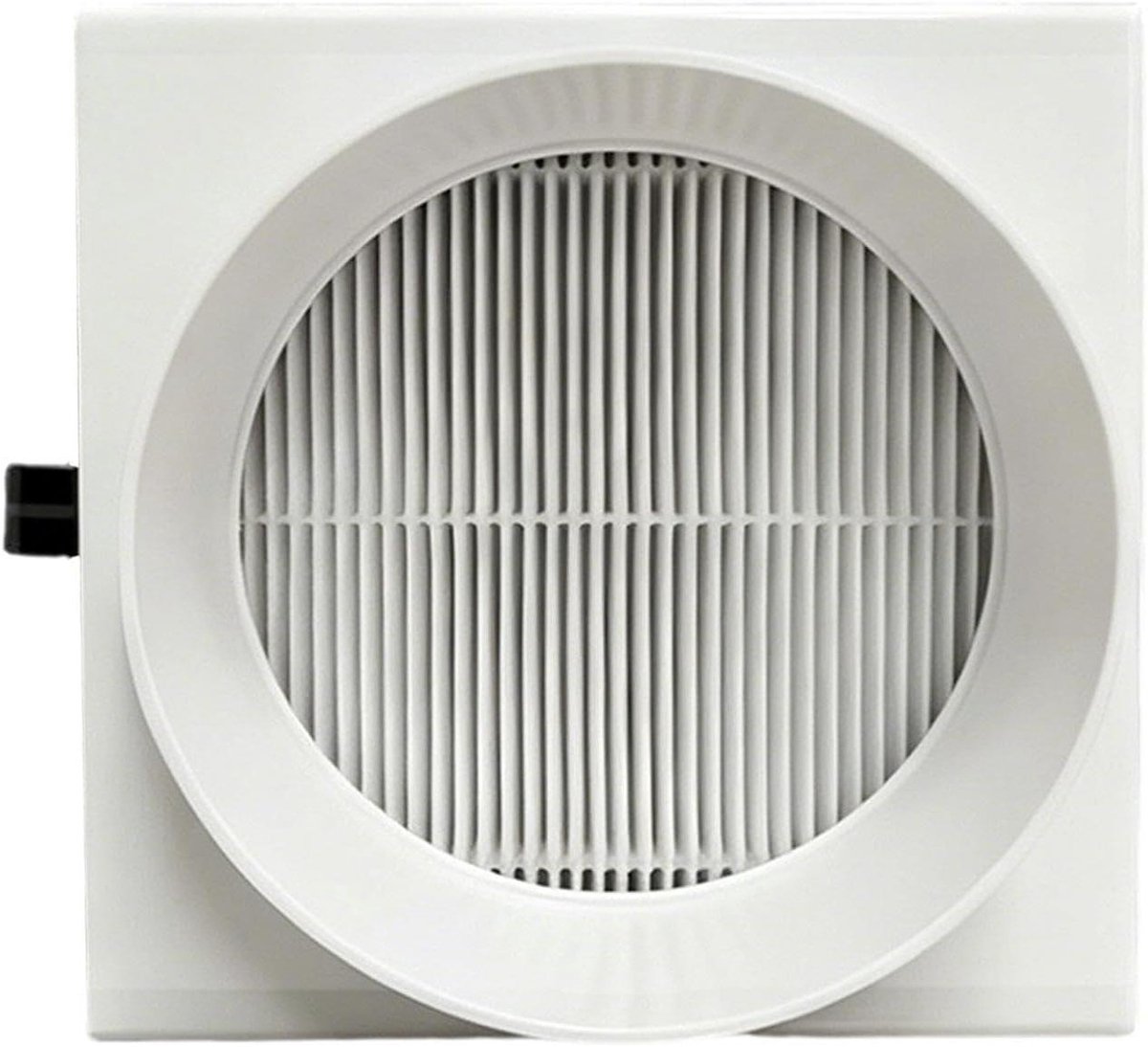 Kanaalluchtfilter - Ventilatie reiniger - Luchtkwaliteit verbeteren - Zeer efficiënte filtratie - 11 x 11 x 11 cm - Wit