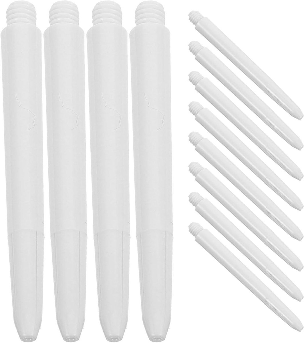 Dartpijlen Schachten - Vervangende Assen - Darts Training - Breukbestendig Nylon - 50 stuks - Wit