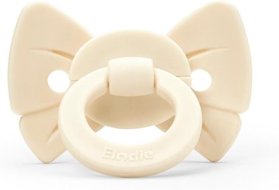 Elodie Details Binky Bow 2-Pack Baby Pacifiers, Silicone Orthodontic, BPA Free, Pacifier with Orthodontic Pacifier, Durable and Sterilizable, for Babies and Newborns, 0-6 Months, White/Pink — afbeelding 3