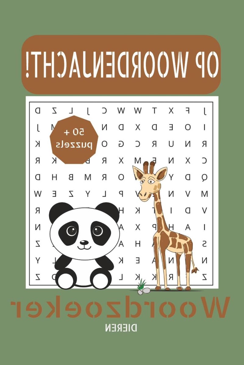 Woordzoeker Puzzelboek - Dieren Puzzels - Ontspanning en Plezier - Groot Lettertype - 6x9 inch - Niet gespecificeerd