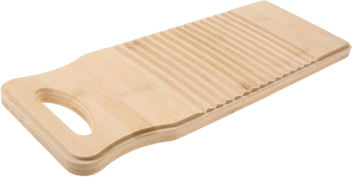 Houten Wasbord - Handwas Plank - Kleding Wassen - Verdikt Ontwerp - 40x15cm - Khaki