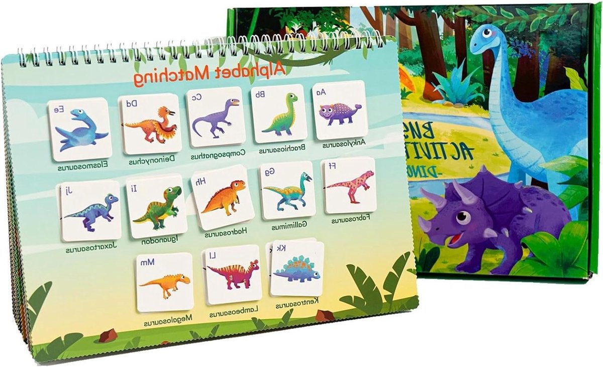 Peuter Boeken - Interactieve Spellen - Educatief Spelen - Herbruikbare Pagina's - 30x21 cm - Multicolor