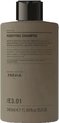 Previa Extra Life Purifying Shampoo : flacon beige clair avec bouchon gris foncé et texte blanc.