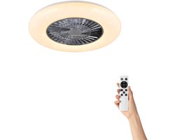 Fantiluxe - Agnes - Plafondventilator met verlichting - Chroom - Ø58cm - Afstandsbediening - Met lamp - Plafond ventilator - Slaapkamer