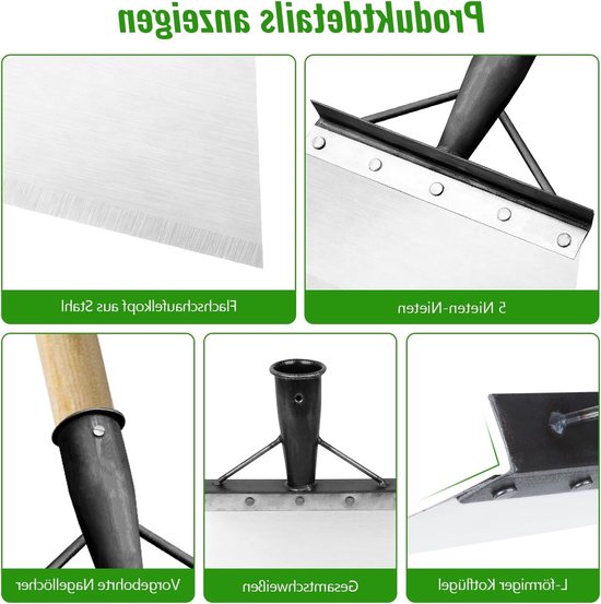 Multifunctionele Tuinschep voor Onkruid, Schoonmaken en Snoeien - 23 cm, Manganese Staal, Ideaal voor Tuinonderhoud en Sneeuwverwijdering — afbeelding 5