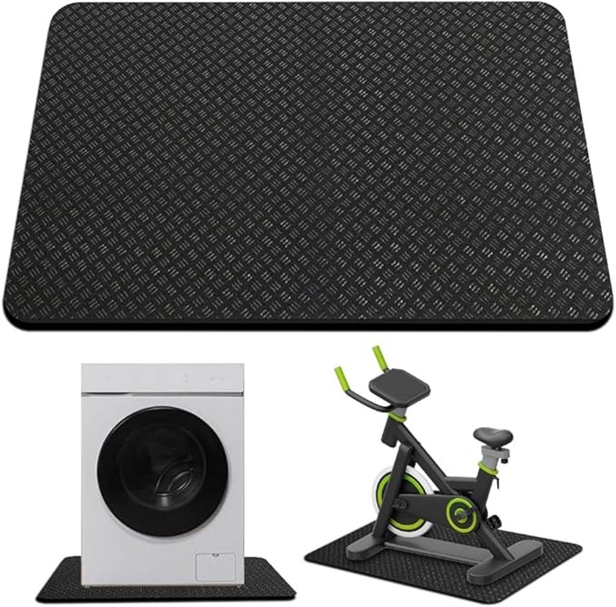 Anti-trillingsmat voor wasmachines, 60x60 cm, antislip siliconen mat