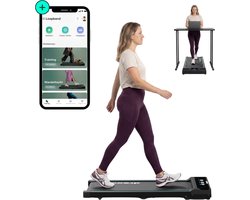 Dreaver Motion One - 2 in 1 Loopband Inklapbaar 6KM/U - Inclusief App & Accessoires - Hardloopband - Treadmill - Wandelband - Walking pad - Voor Thuis