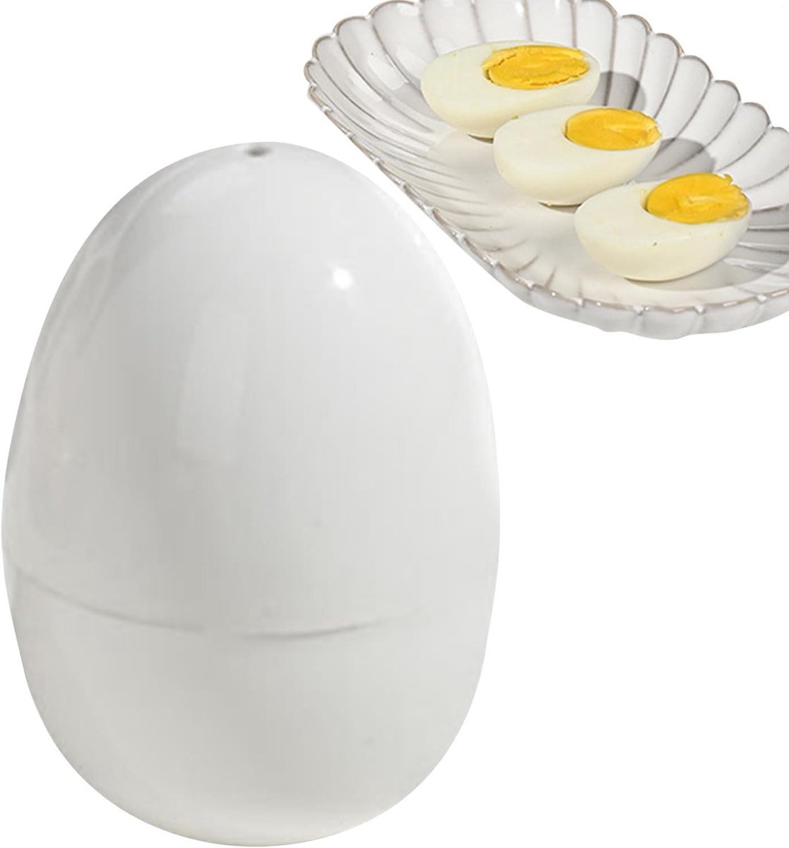 Magnetron Eierkoker Eierverdamper Koken Snel Eieren Bereiden Voorkomt Scheuren Voor 1 of 4 Eieren Meerkleurig