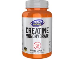 Creatine Monohydraat 750mg Now Foods 120caps