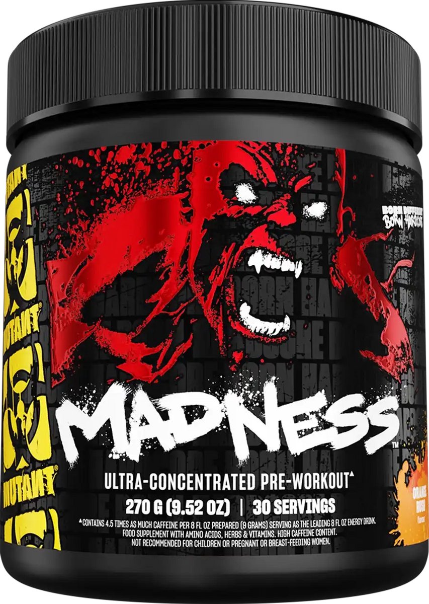 Mutant Mutant Madness (30 serv) Orange Rush - Pre-Workout - Pre-Workout Booster