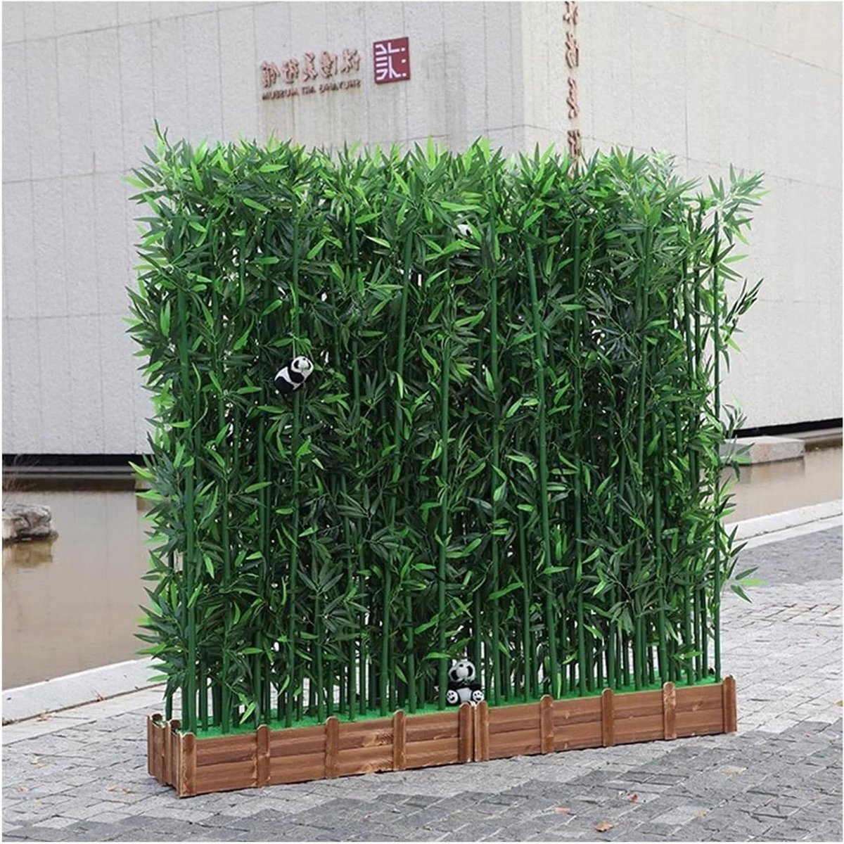 Kunstplant Bamboe Boom - Nep Plant - Interieur Decoratie - Echte Bamboe Stammen - 1 Meter