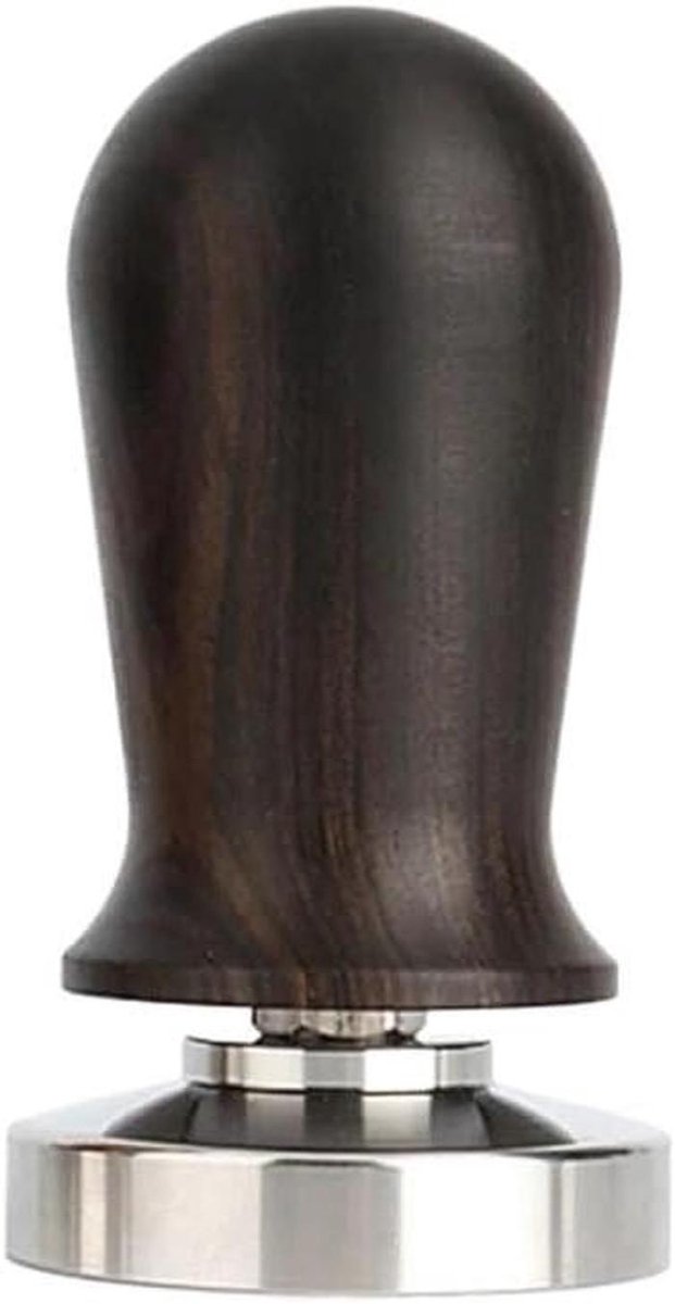 Koffie Tamper Espresso Stamper Gelijkmatige Extractie Veergewicht 10 kg 58 mm Zwart