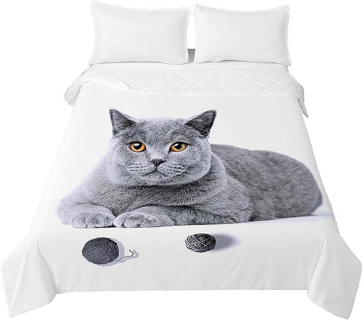 Gewatteerde Sprei - Deken Overhoes - Slaapkamer Decoratie - Ultrasonisch Embossed Design -