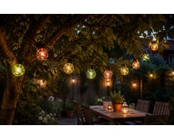 CBD Lichtsnoer buiten - Tuinverlichting - Partyverlichting - Lampjes slinger - Lichtslinger - Feestverlichting - Partylights - 20 LED Bollen - 10 meter
