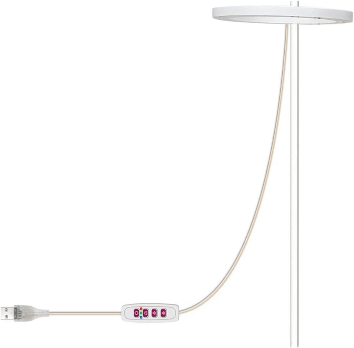 Kweeklamp met afstandsbediening - Plantenlamp timer - Binnen planten kweken - 360 graden ring