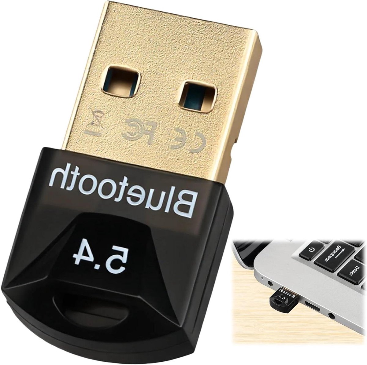 Bluetooth Dongle - Draadloze Adapter - Apparaten Verbinden - Bereik 20 Meter - 13.5 cm - Zwart