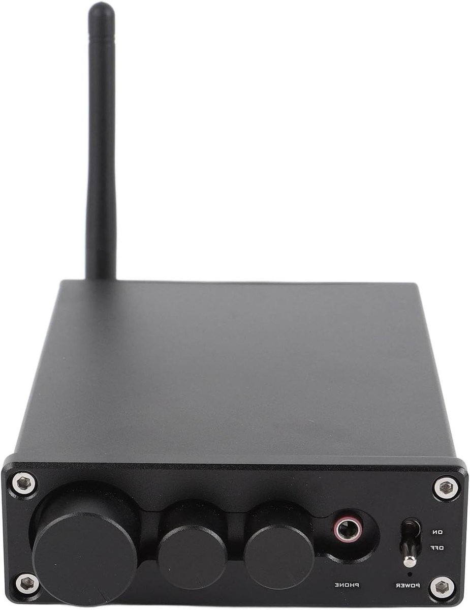Stereo Versterker - Draadloze Audio - Muziek Streamen - Aanpasbare Klank - 2 Kanaals - Zwart