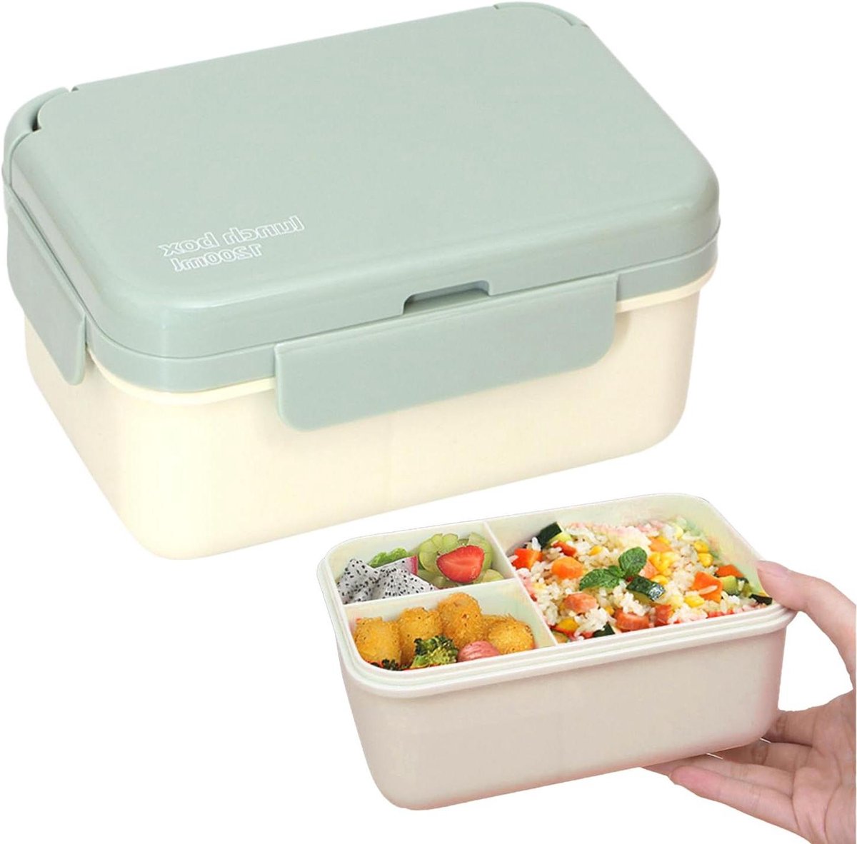 Broodtrommel Bak - Voedselcontainer Lekdicht - Maaltijden Organiseren - Warmte Vocht Beheersing - 18 x 12 x 9 cm