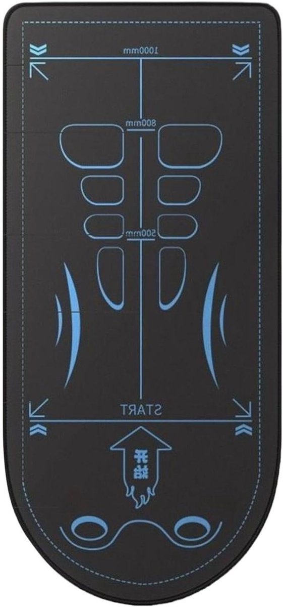 Ab Roller Mat - Kniebeschermer Buikspier - Thuis Fitness - Antislip Deeltjes - 150 x 60 cm - Niet Gespecificeerd