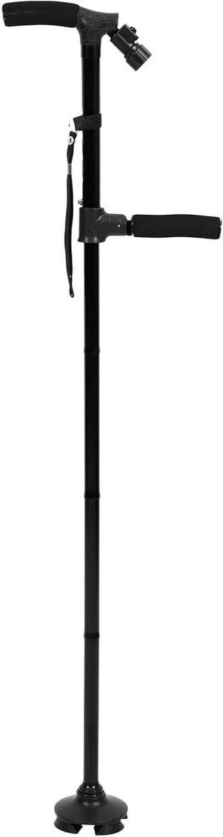Wandelstok - Hulpstok - Buitenactiviteiten - Opvouwbaar ontwerp - 85 cm - Zwart