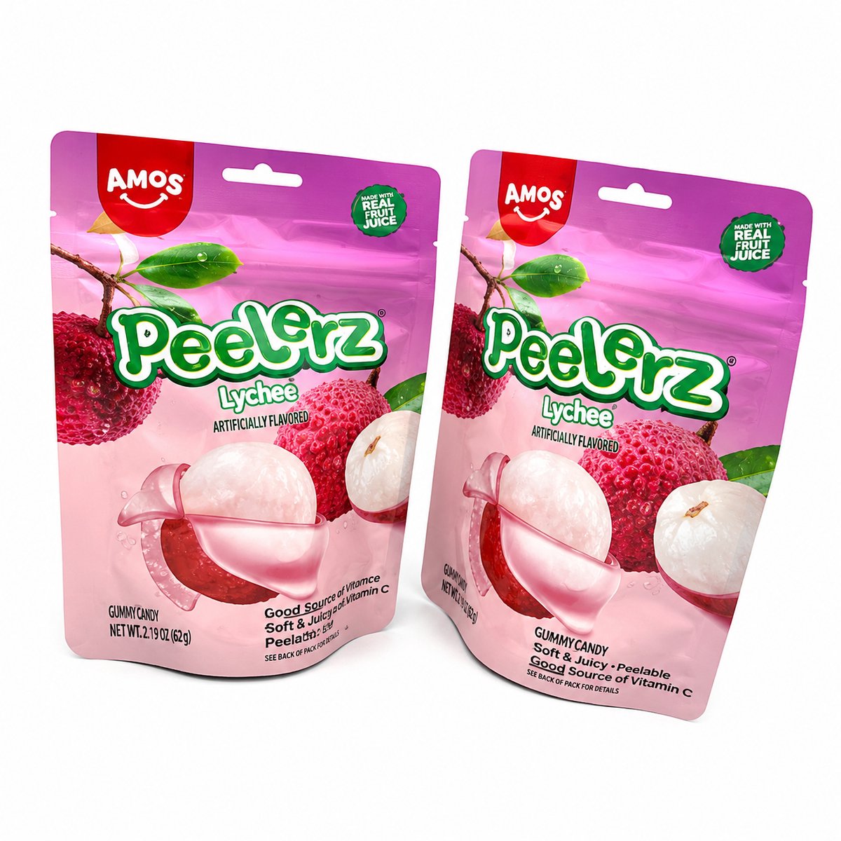Amos Peelerz Lychee Tropical Taste 2 Stuks