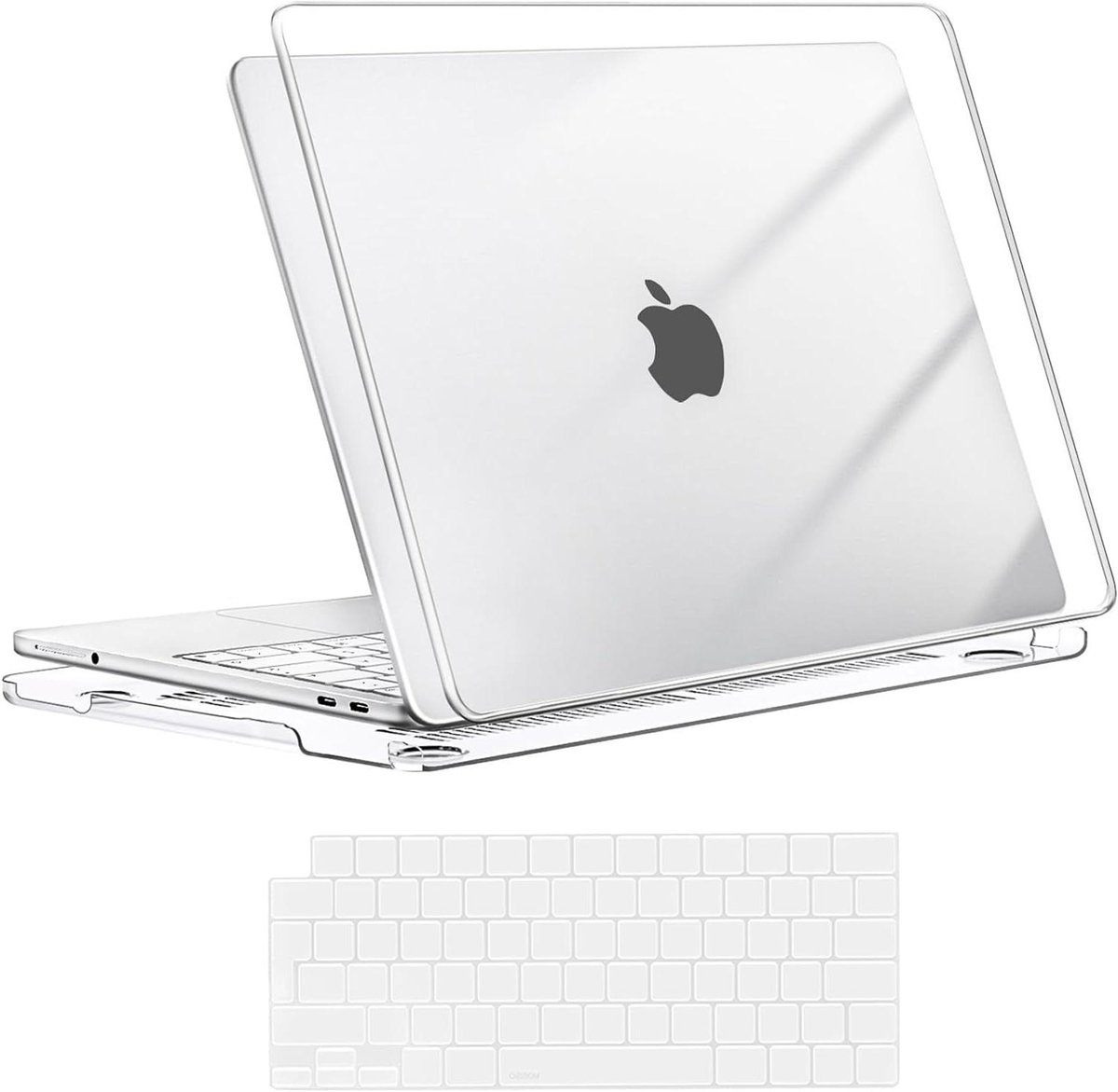 Laptop Beschermhoes - Harde Schaal - Dagelijks Gebruik - 2-in-1 Set - 13 inch - Transparant