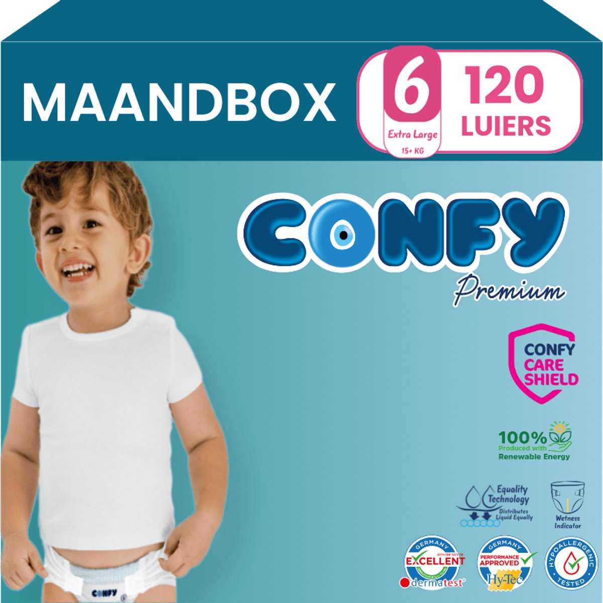 Confy Premium luiers maat 6 | 120 stuks