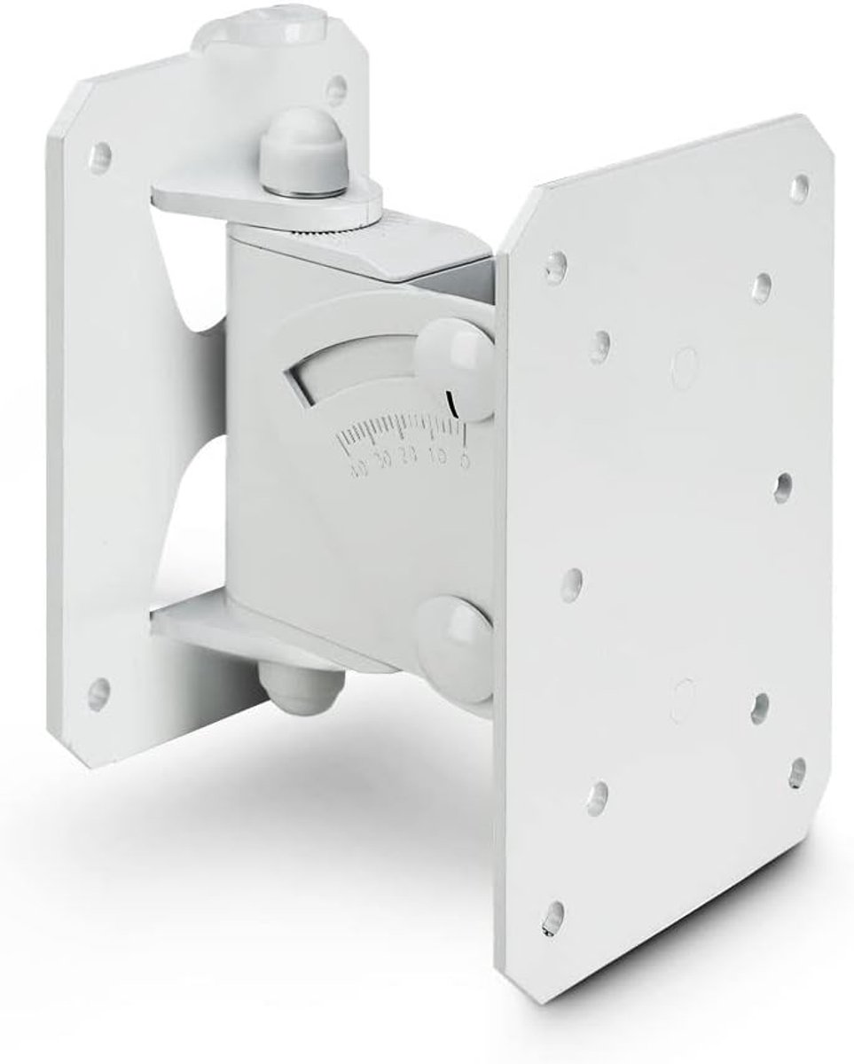Kantelbare wandhouder - Boxen beugel - Luidsprekers ophangen - Tot 20 kg belastbaar - 174 x 127 cm - Wit