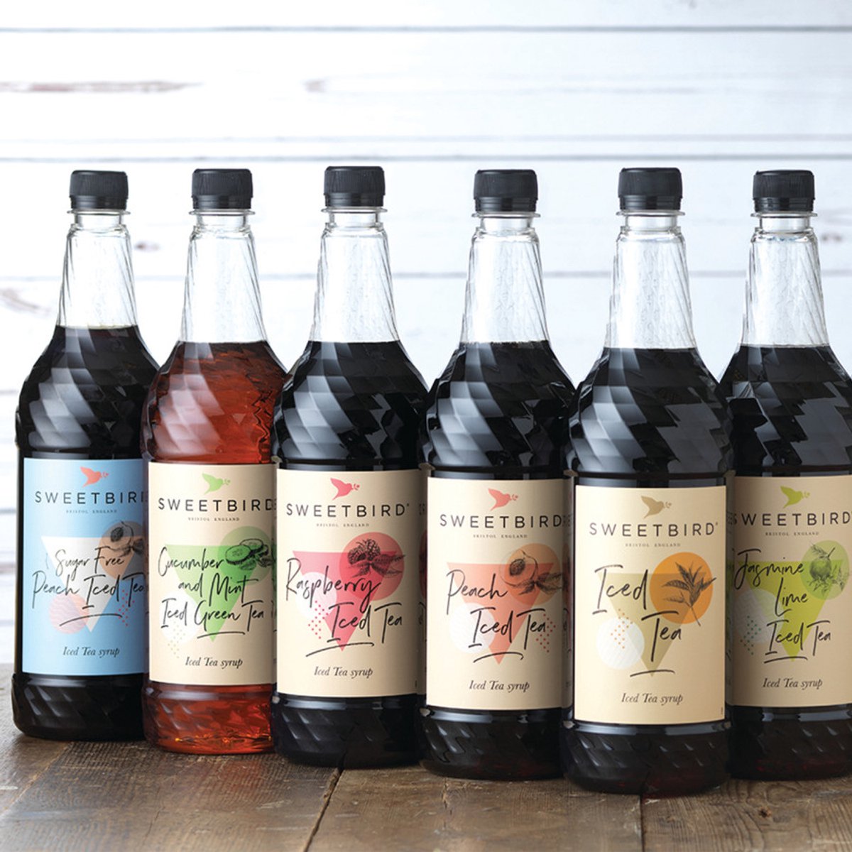 Siroop voor ijsthee Sweetbird Raspberry Iced Tea, 1 l