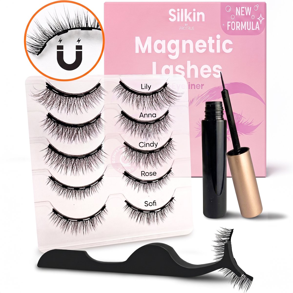 ProTrue® Magnetische Wimpers - Magnetic Fake Lashes - Valse Wimpers met Applicator & Eyeliner