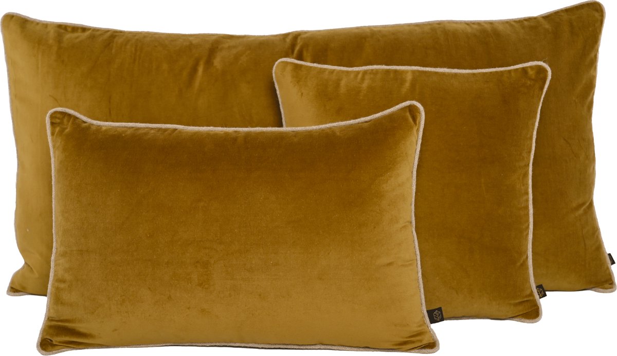 New Delhi kussen fluweel gold 55x110 cm
