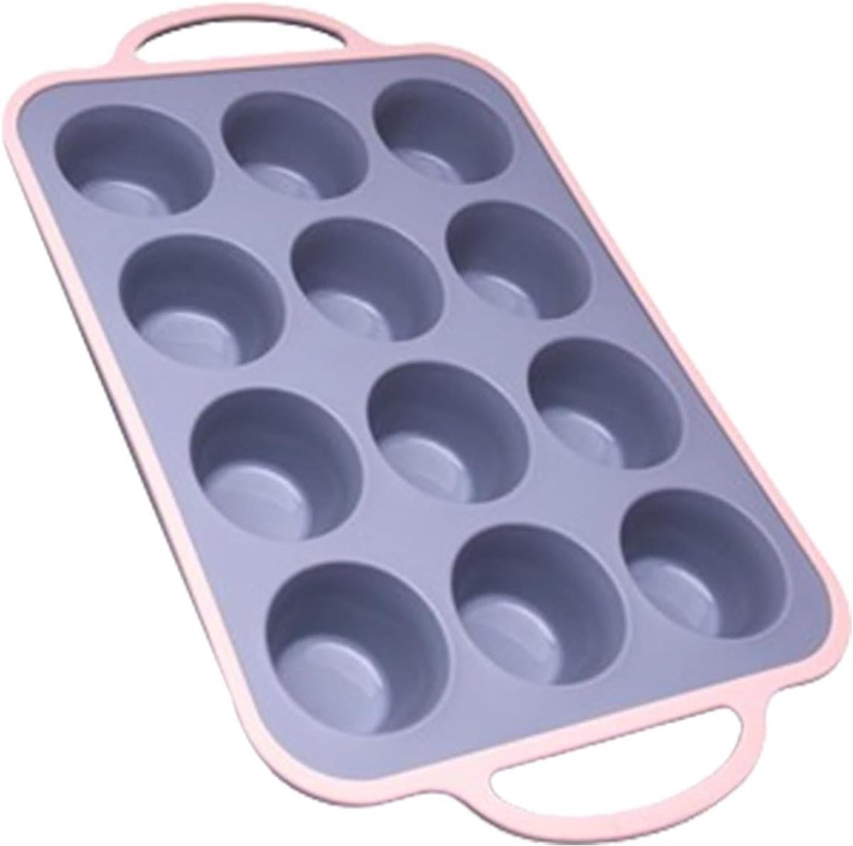 Bakvorm Muffins - Cupcake Mal - Zelf Bakken - Anti-aanbaklaag - 12 Stuks - Roze