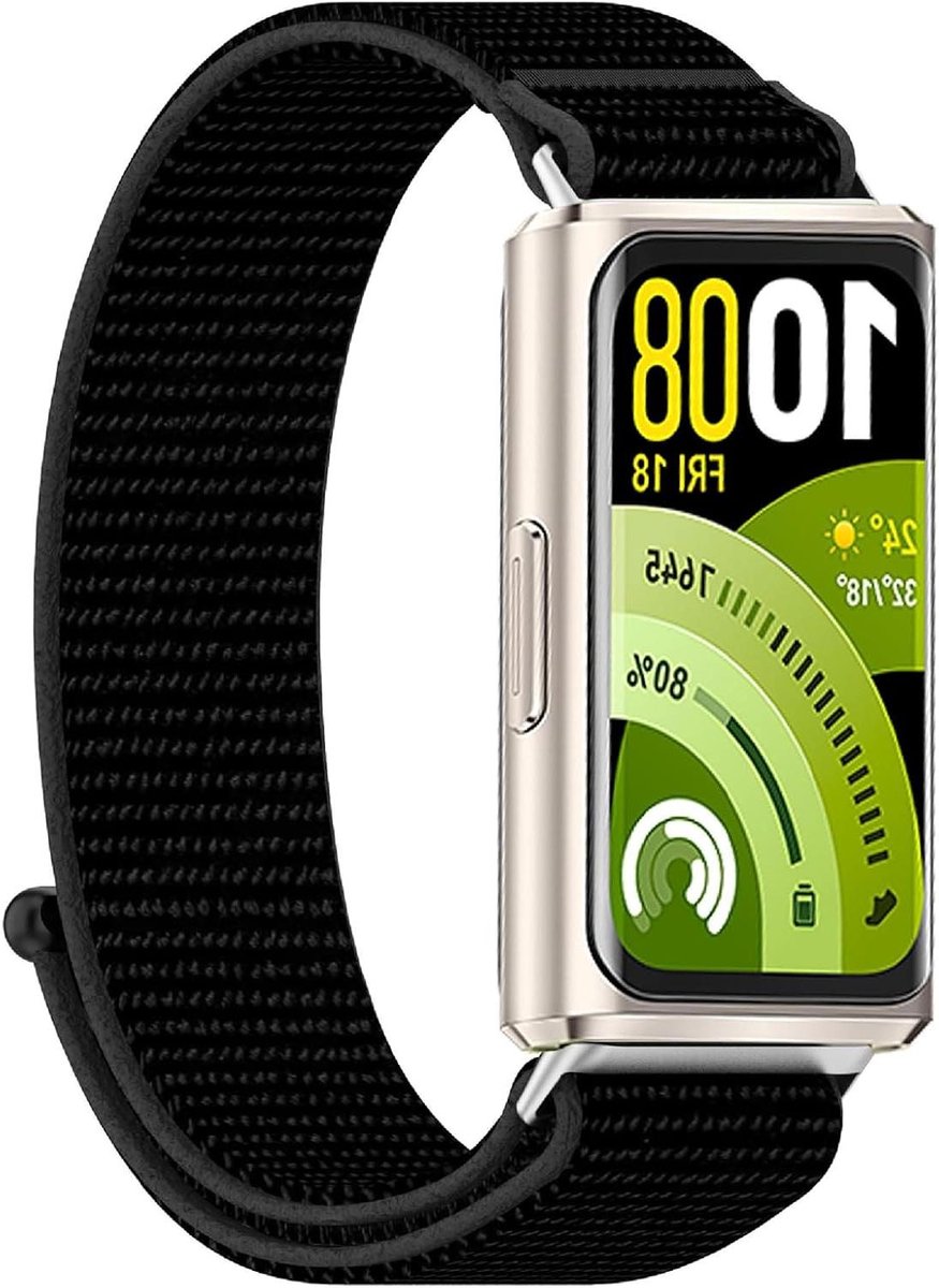 Nylon Armband - Verstelbare band - Dagelijks gebruik - Ademend materiaal - Universeel - Zwart