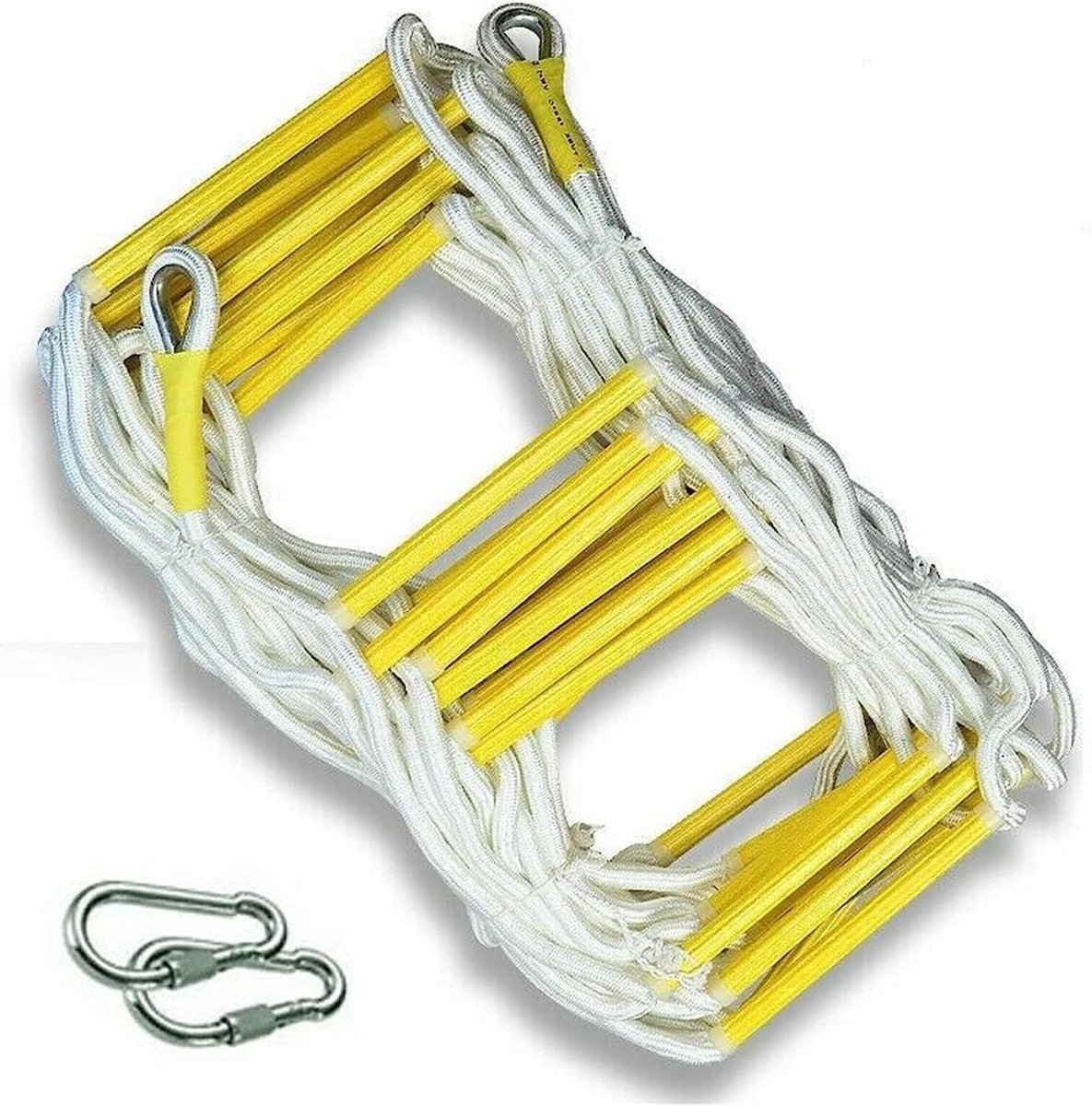 Noodladder - Reddingsladder Touwladder - Snelle Ontsnapping - Solide Ontwerp - 8 Meter - Zwart