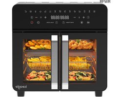 Dubbele Airfryer XL - Hetelucht Friteuse - Airfryer met Dubbele Mand - Snelkoken